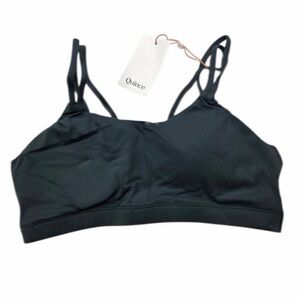 NEW QUINCE Ultra Form Scoop Neck Strappy Bra Green 34